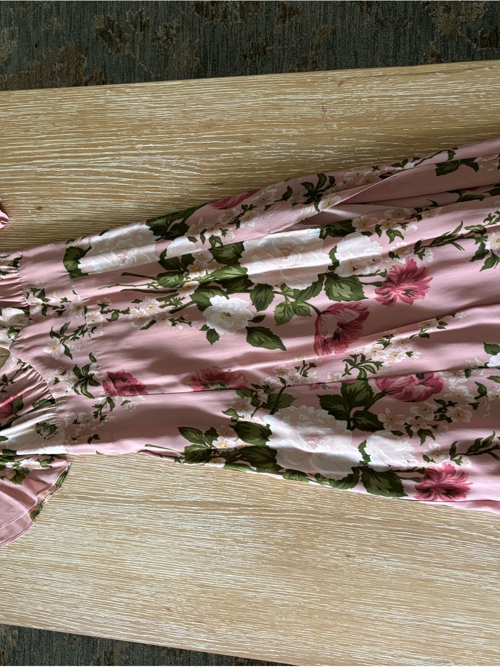 Reformation Shayla Pink Floral Maxi Dress